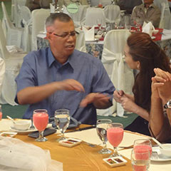 CEO of MMC-GAMUDA, Datuk Mohd. Nor. Idrus & Bernice Wong